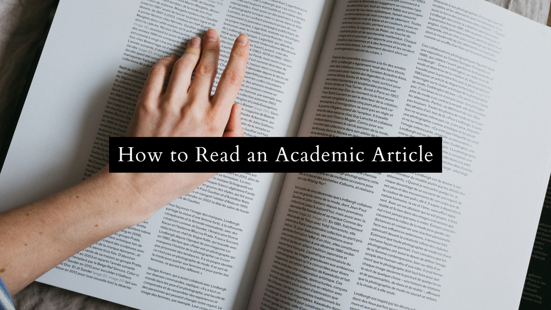 How to Read an Academic Article