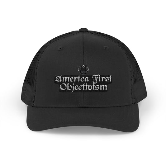 America First Objectivism Snapback Trucker Cap