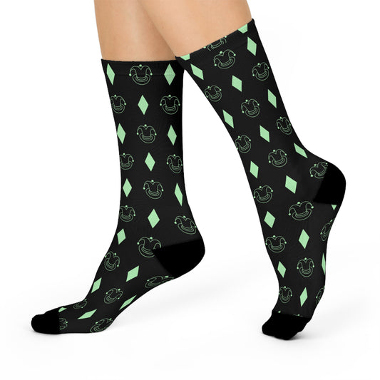 Spring Green Cushioned Crew Socks