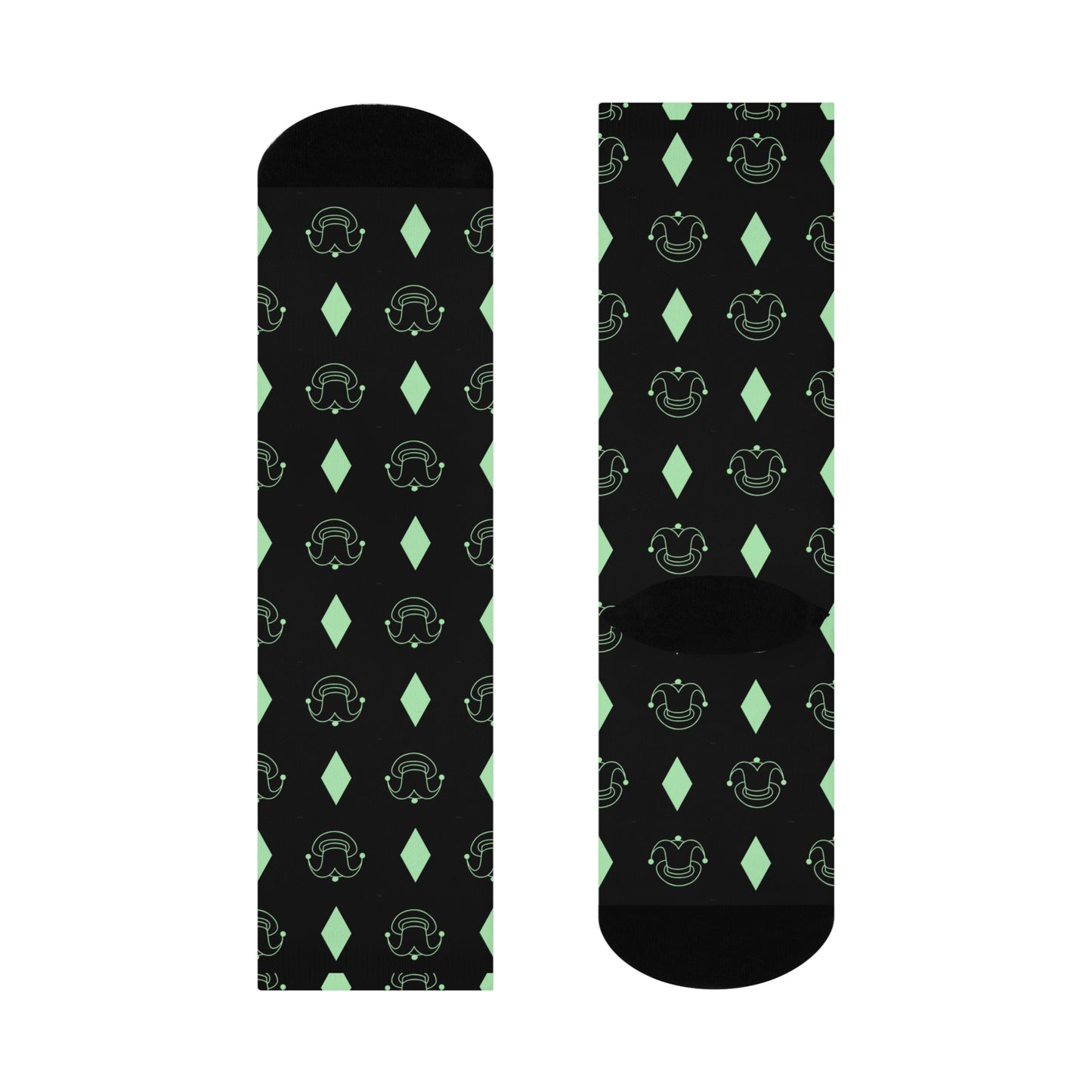Spring Green Cushioned Crew Socks