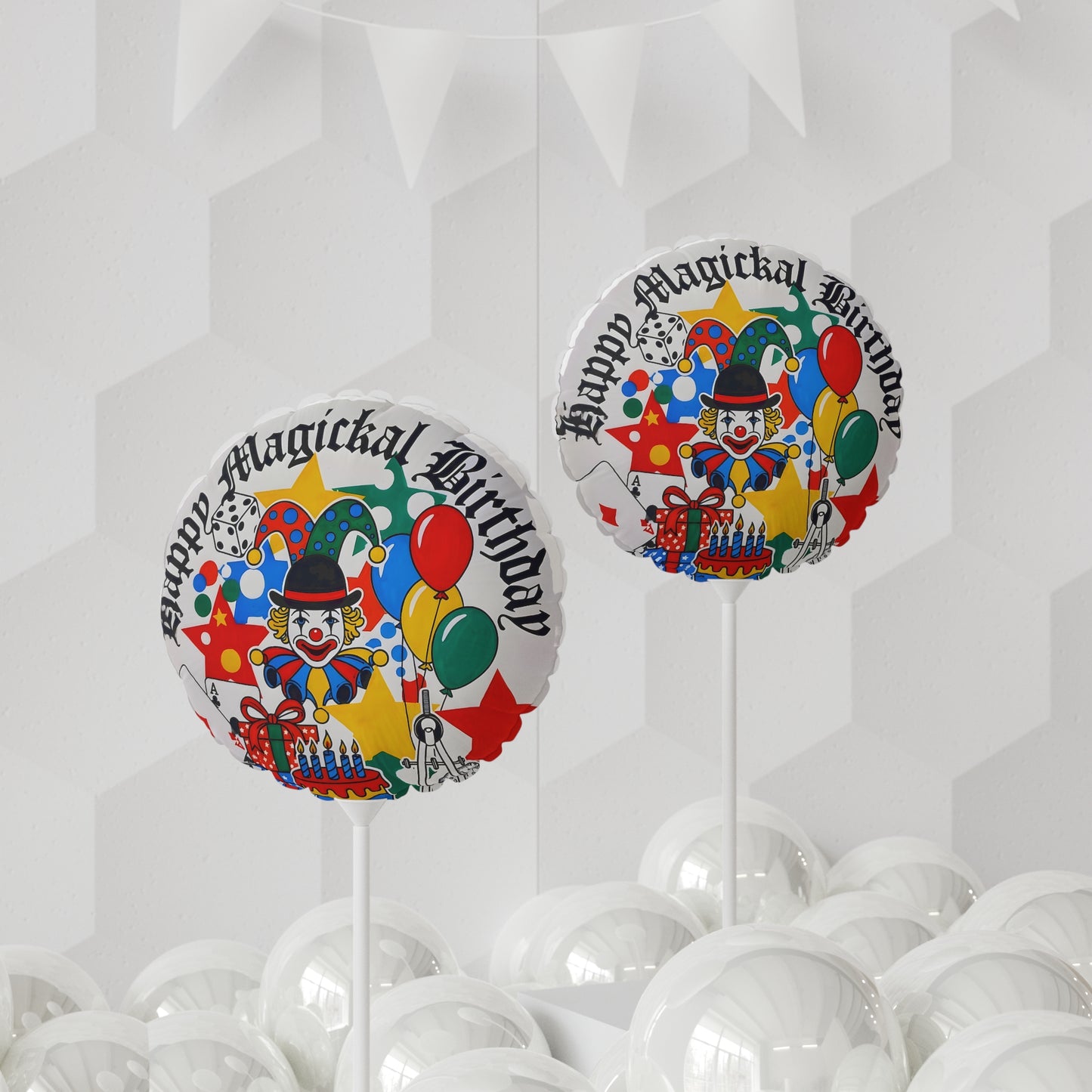 Retro Birthday Balloon 11"