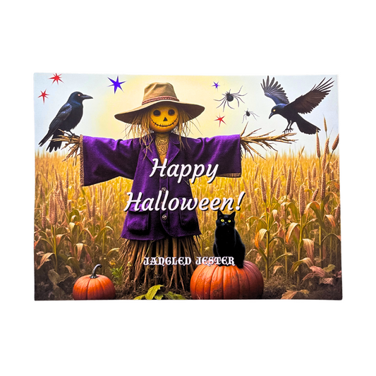 Patchie Crow Halloween Print