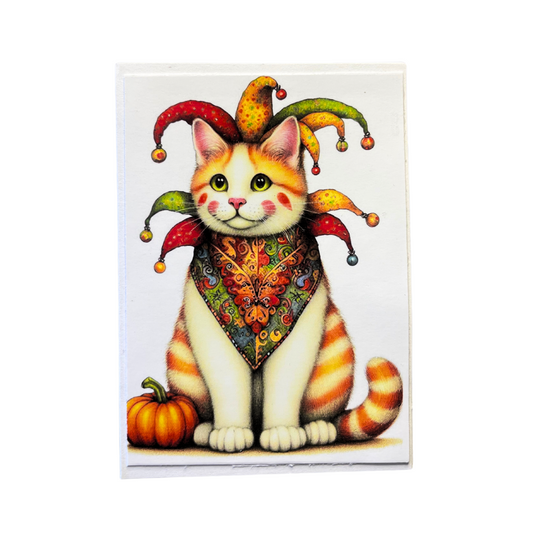 MINI Pumpkin the Cat Card