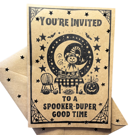 Spooker Duper Dinner Party Invitations (6 Pack)